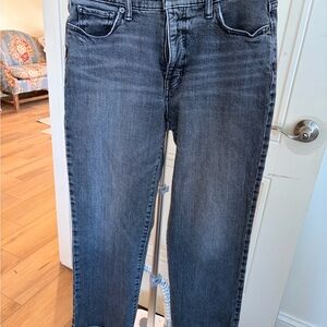 Lucky Brand Zoe High Rise Straight Women’s Gray Straight Cropped Jeans